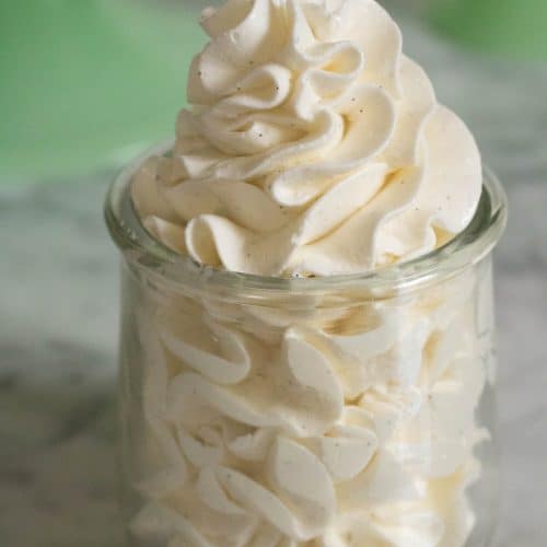 Crème au beurre meringuée italienne à la vanille