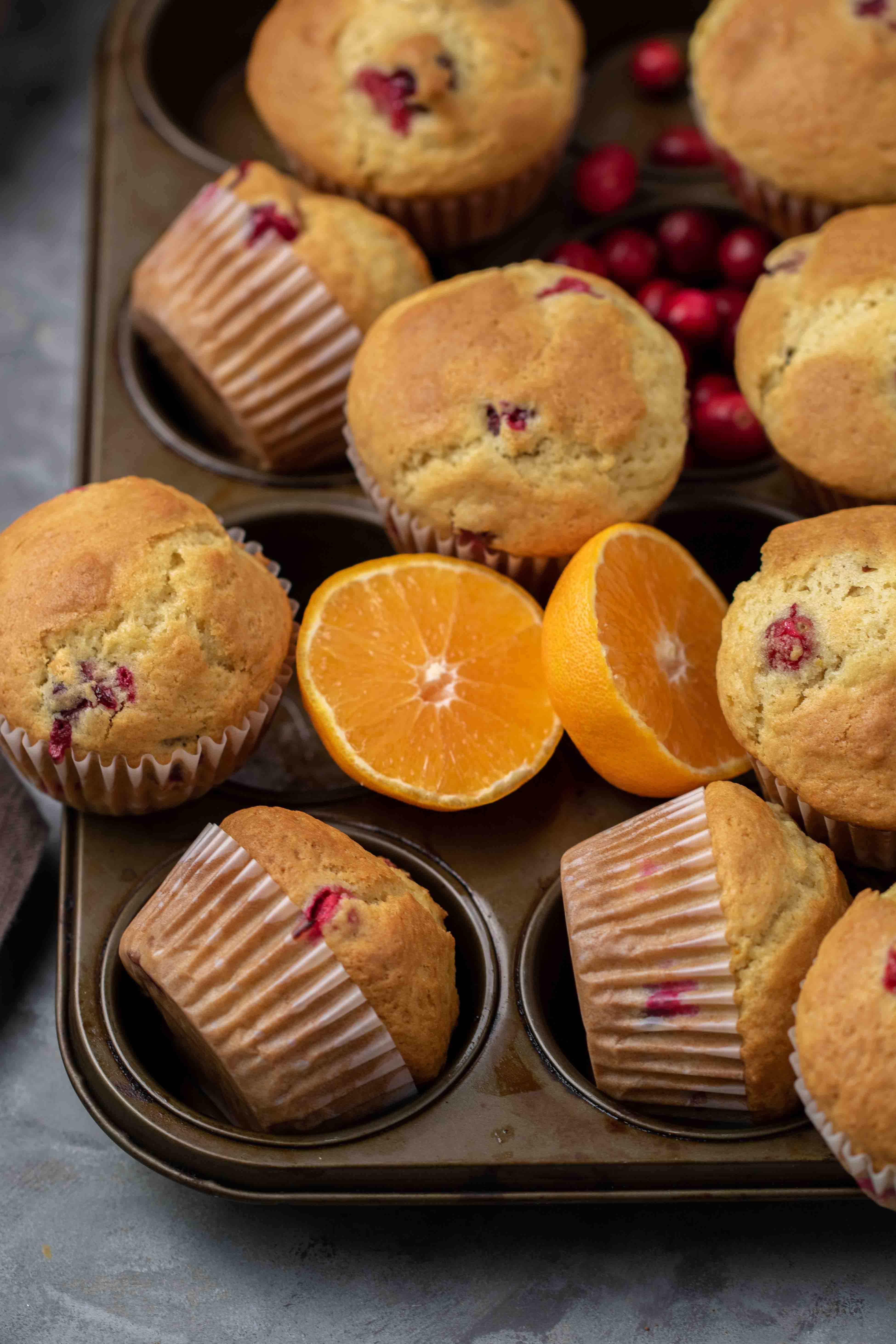 Muffins à la canneberge et à l’orange