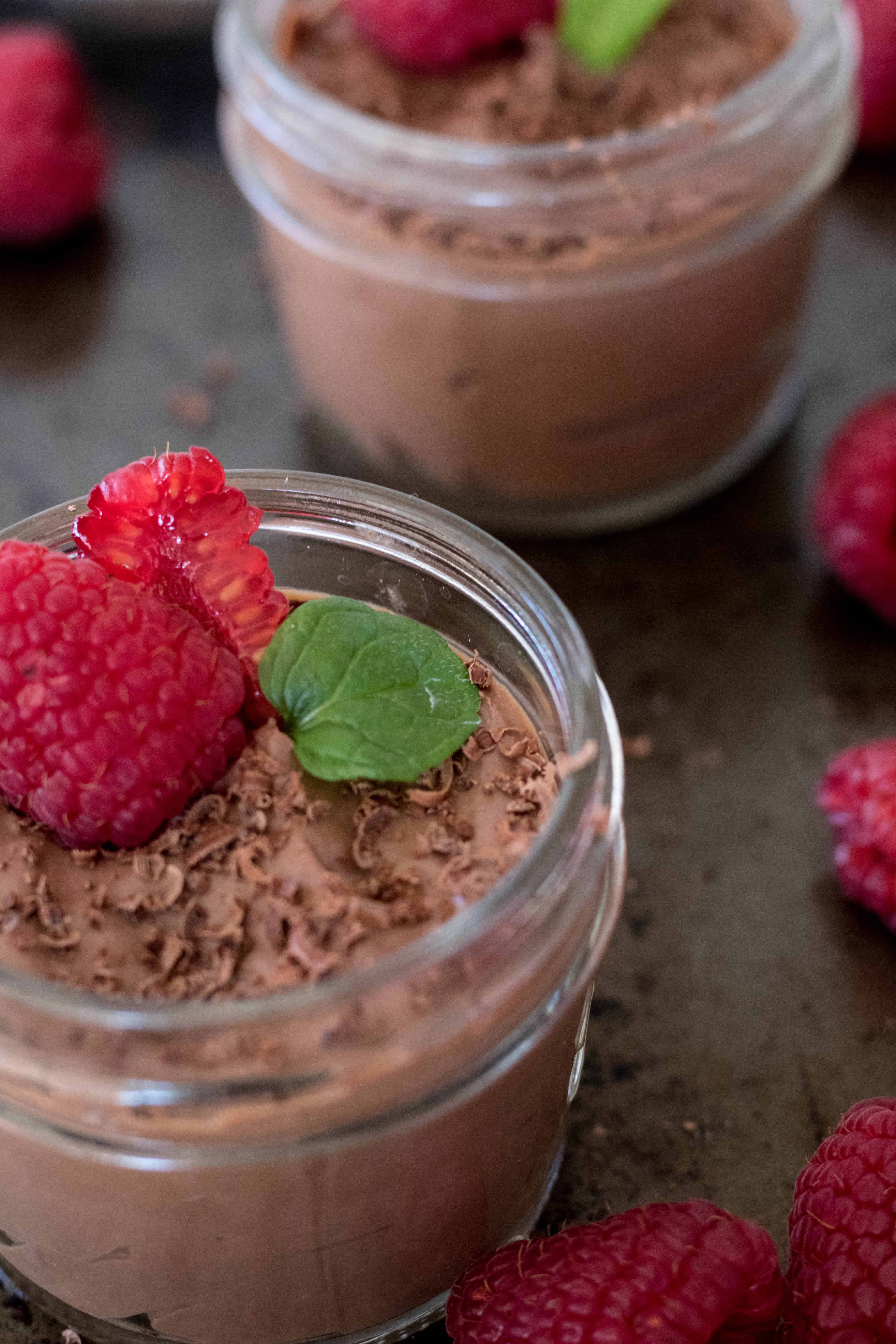 mousse vegan au chocolat et tofu soyeux