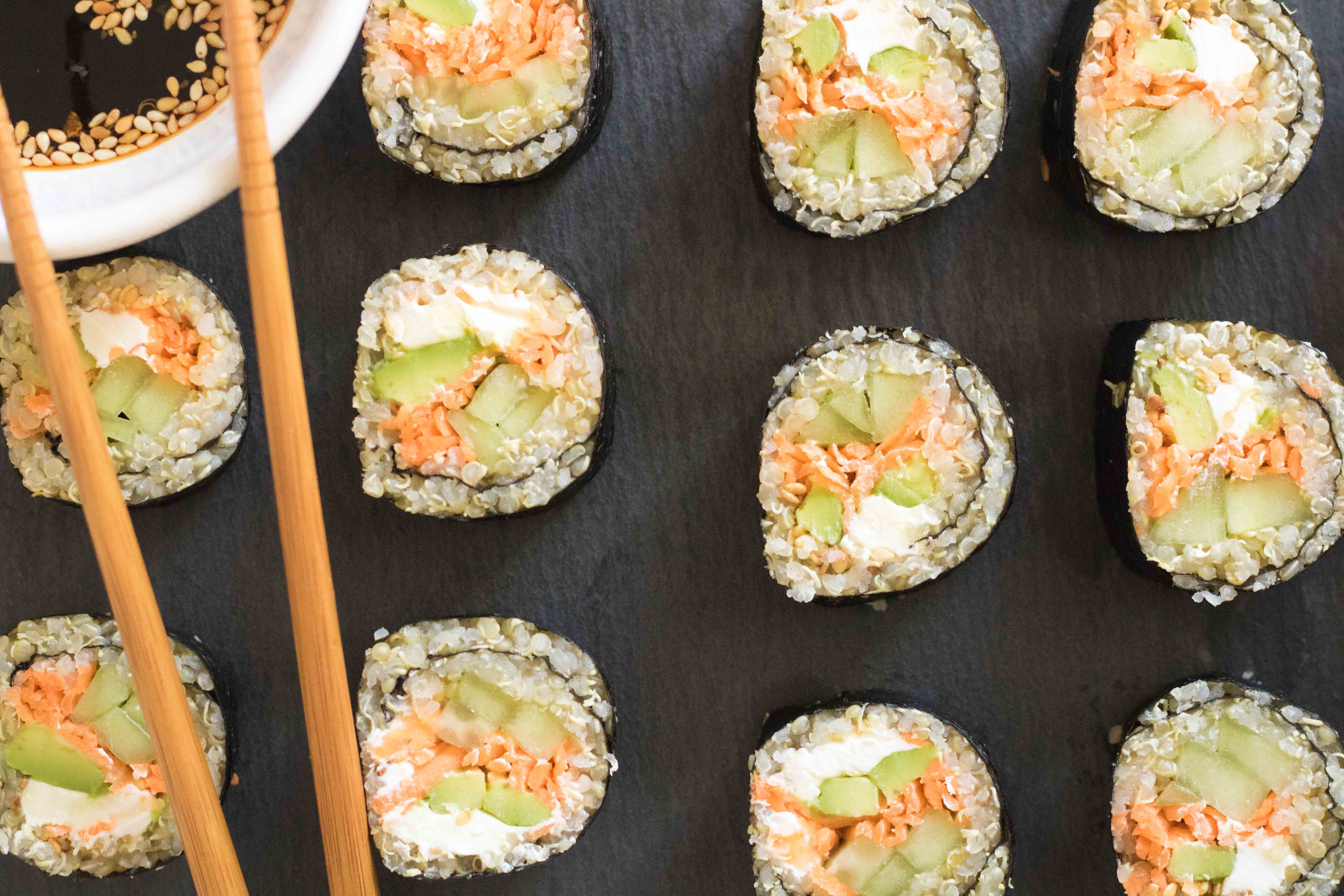 Sushi végétal au quinoa