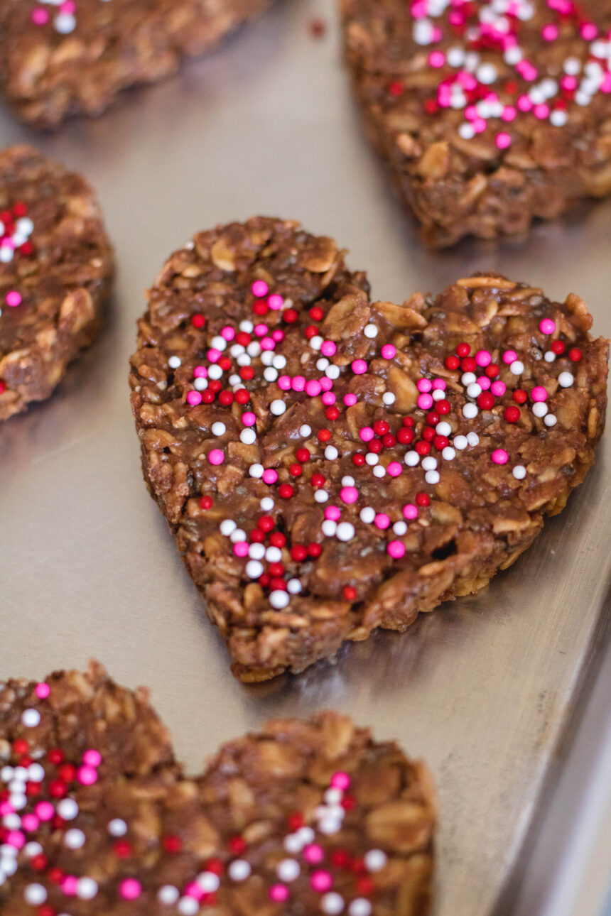 Biscuits sains sans cuisson | Saint-Valentin