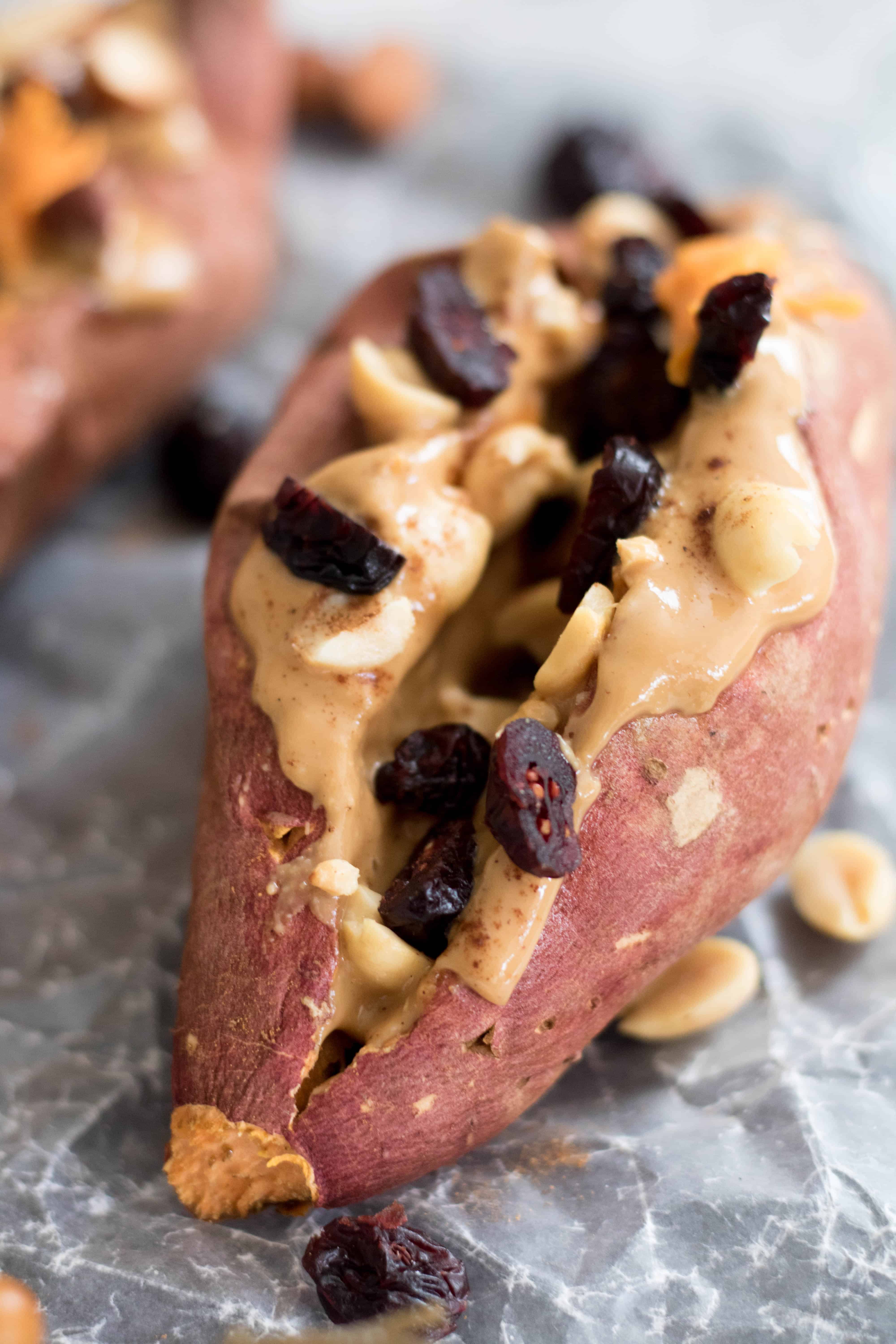 zoom sur une recette de petit-déjeuner aux patates douces