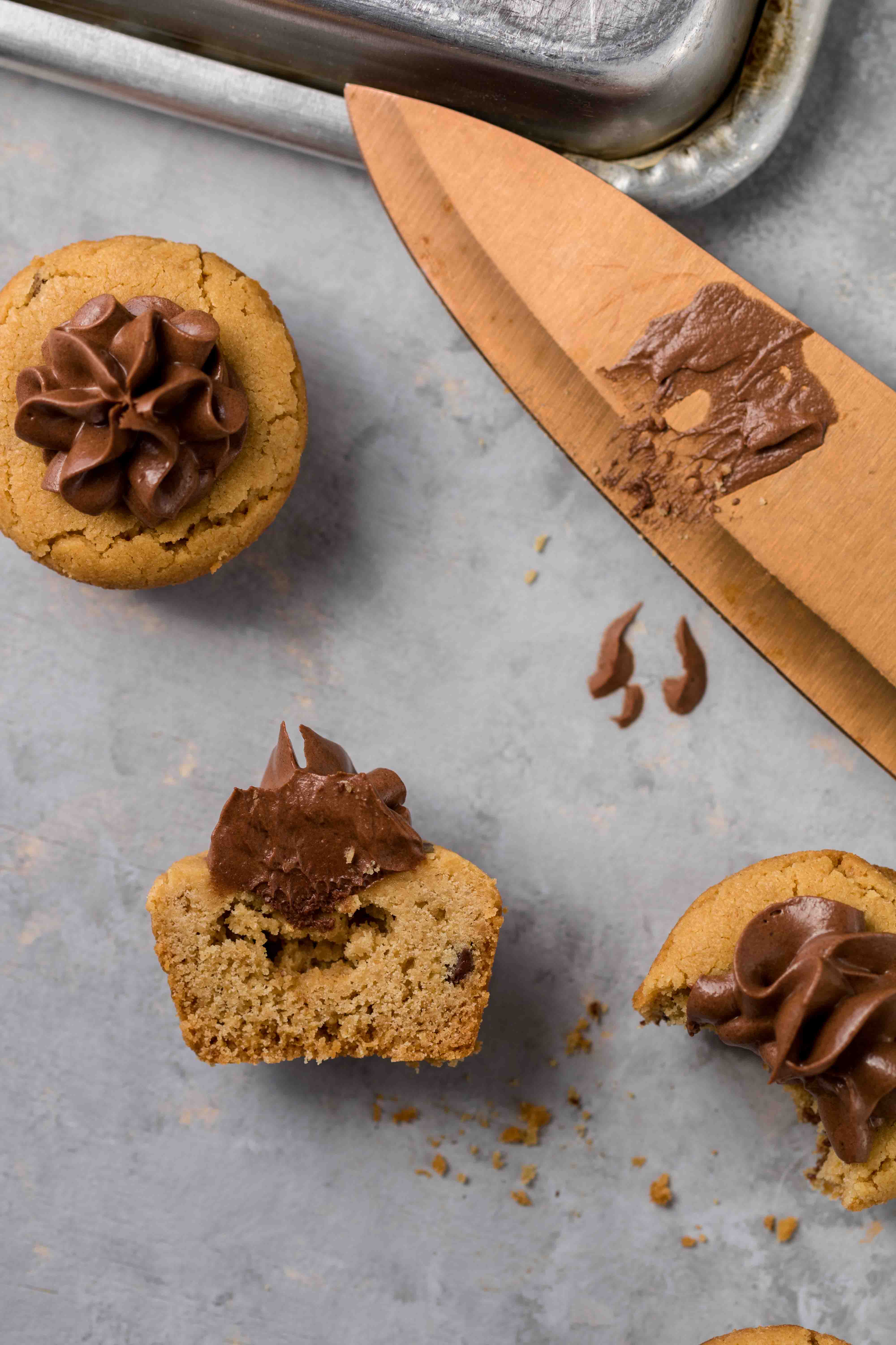 Tartelettes de biscuits au beurre de cacahuète et chocolat