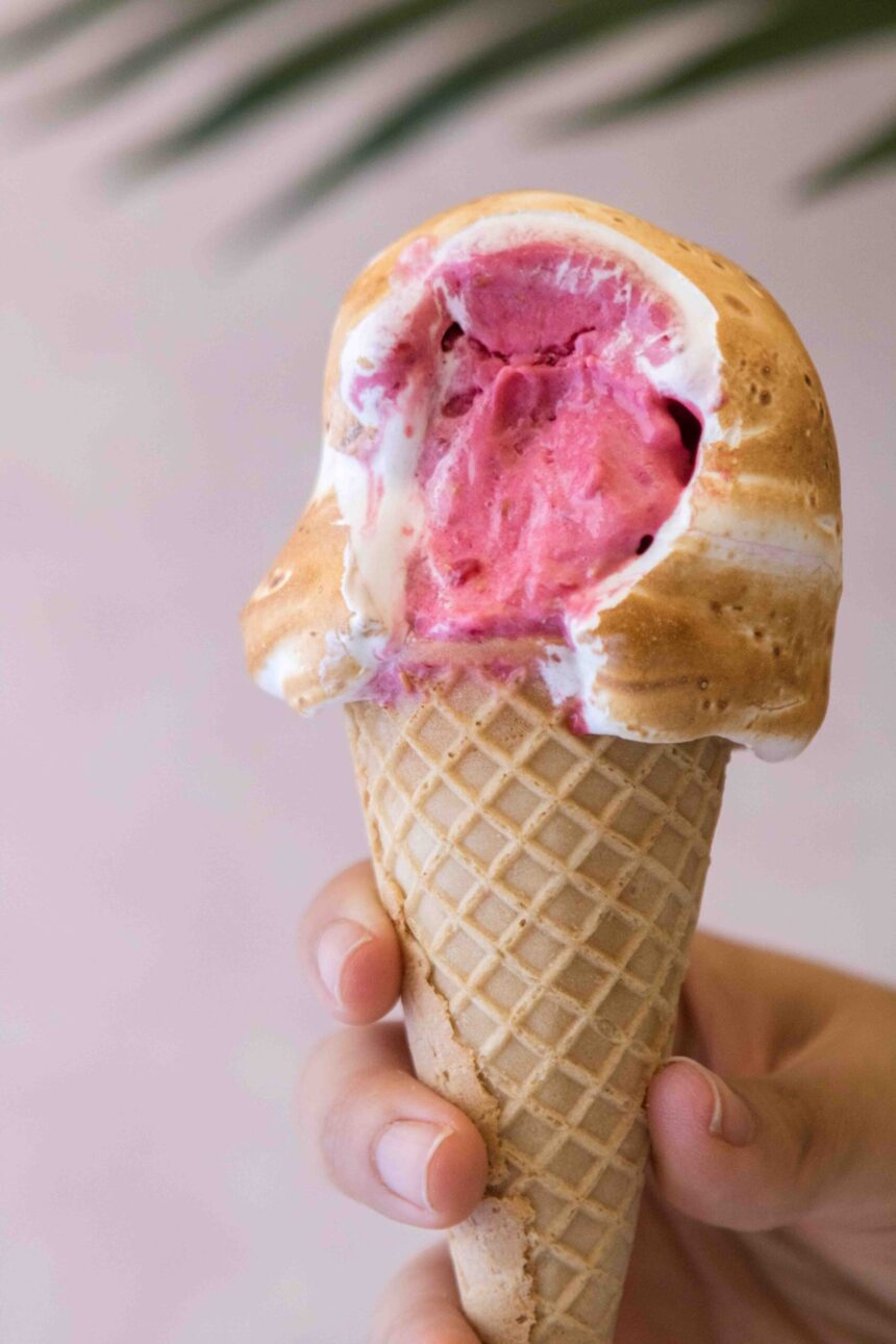 Le Sorbet de Framboises le plus Facile avec seulement 2 Ingrédients