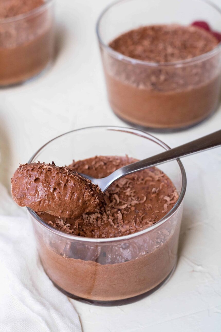 Mousse au chocolat végétalienne (à base d’aquafaba)