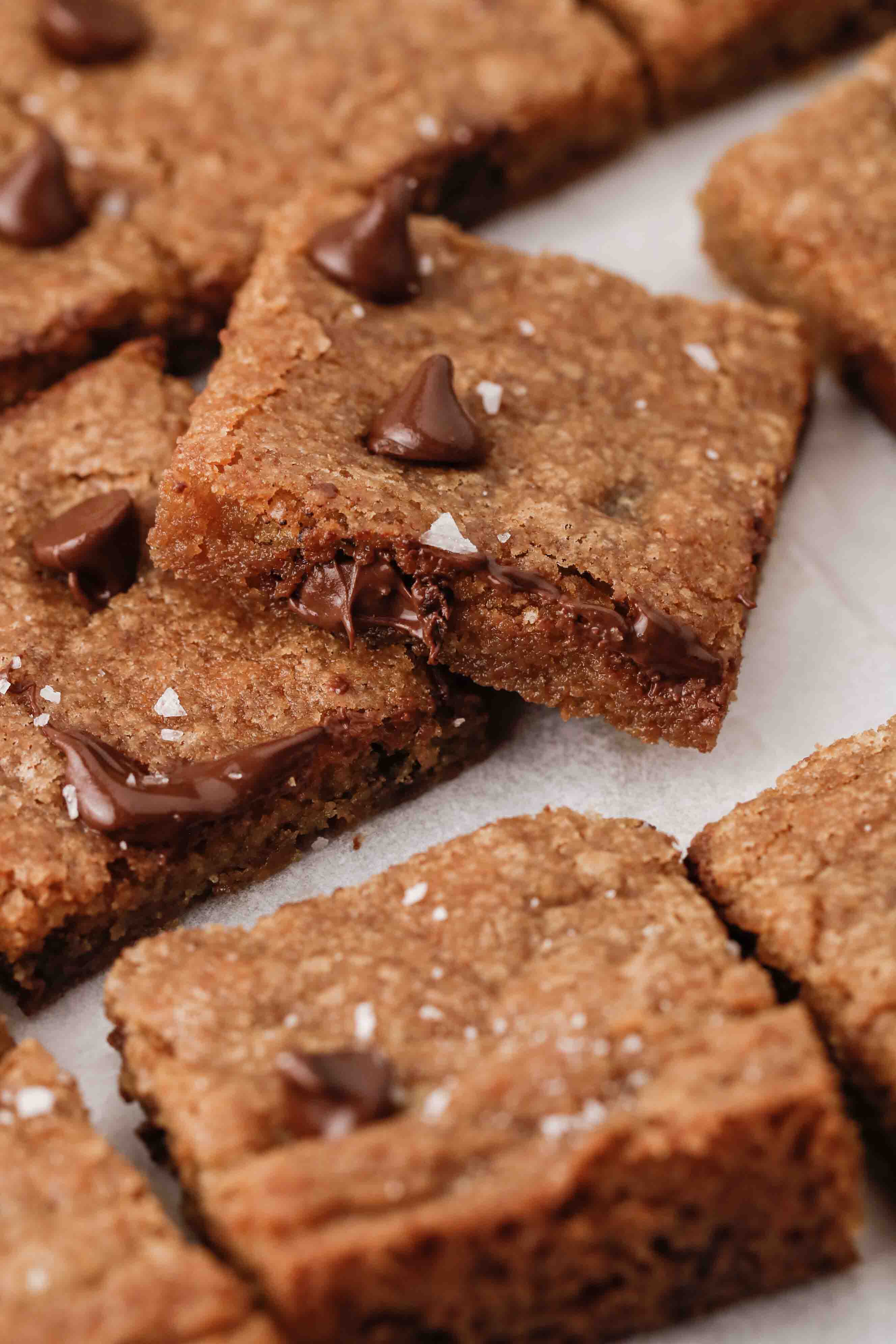 Barres de cookies aux pépites de chocolat