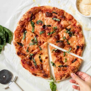 La meilleure pâte à pizza en petite quantité