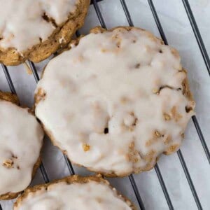 cookies à l'avoine glacés