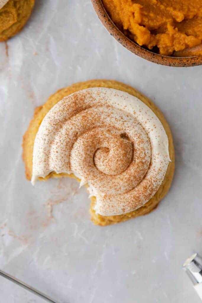 Ingrédients biscuits caramel citrouille Crumbl