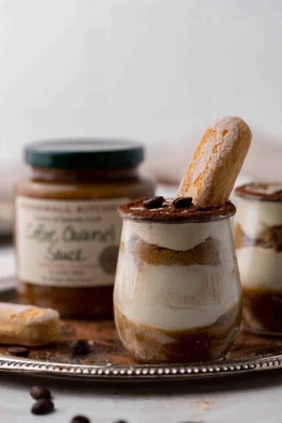 Coupes de Tiramisu au Caramel pour Fillesparesseuses – Dessert Macchiato au Caramel