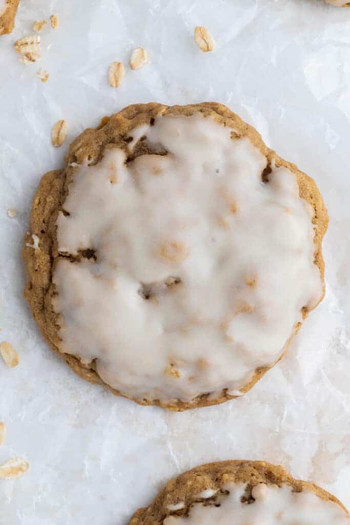 Biscuits à l'avoine glacés