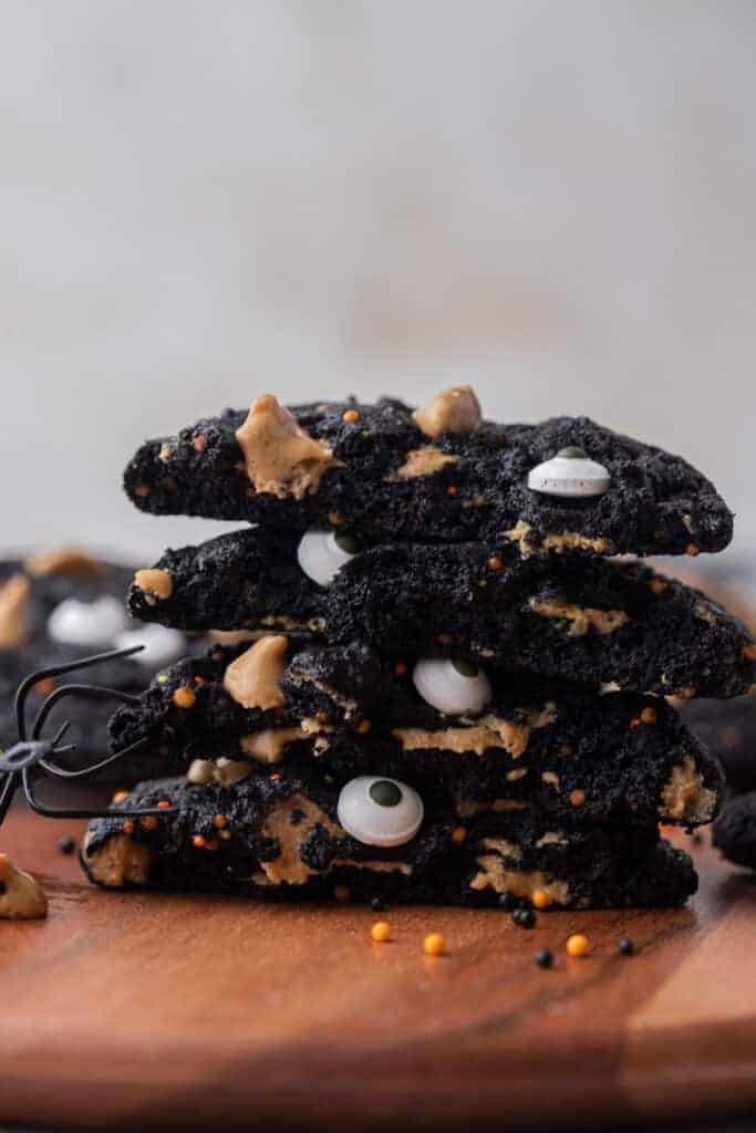 Empilement de cookies monstre Halloween