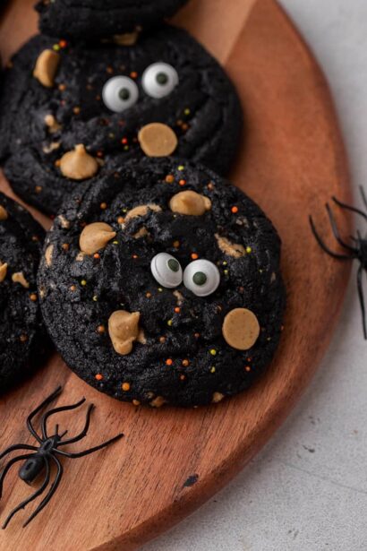 Cookies Monstres d’Halloween Noirs et Effrayants
