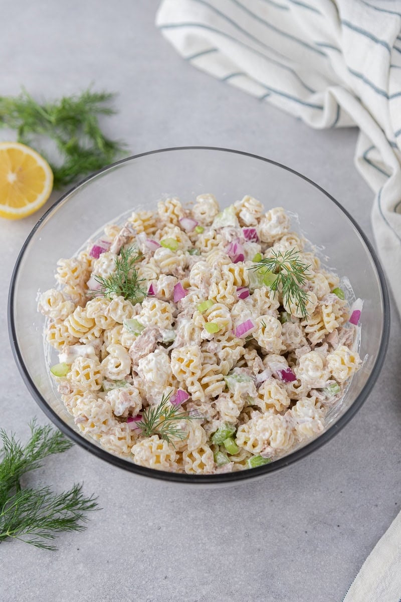Salade de pâtes aux thon rapide et facile