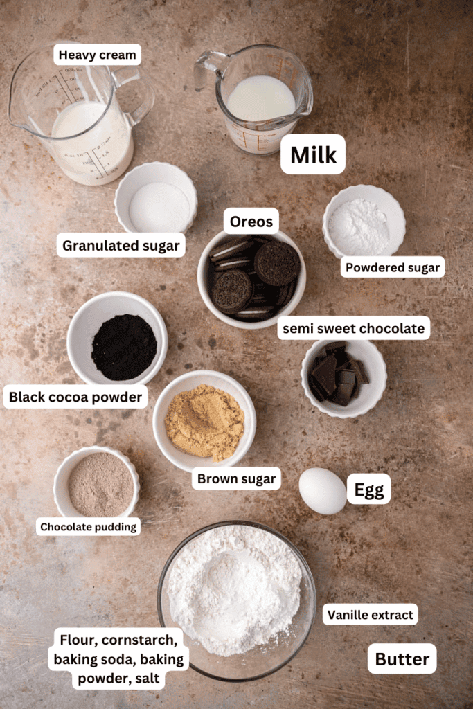 Ingrédients sur le comptoir