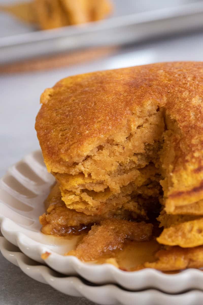 Crêpes de citrouille rapides à la pâte à crêpes en poudre