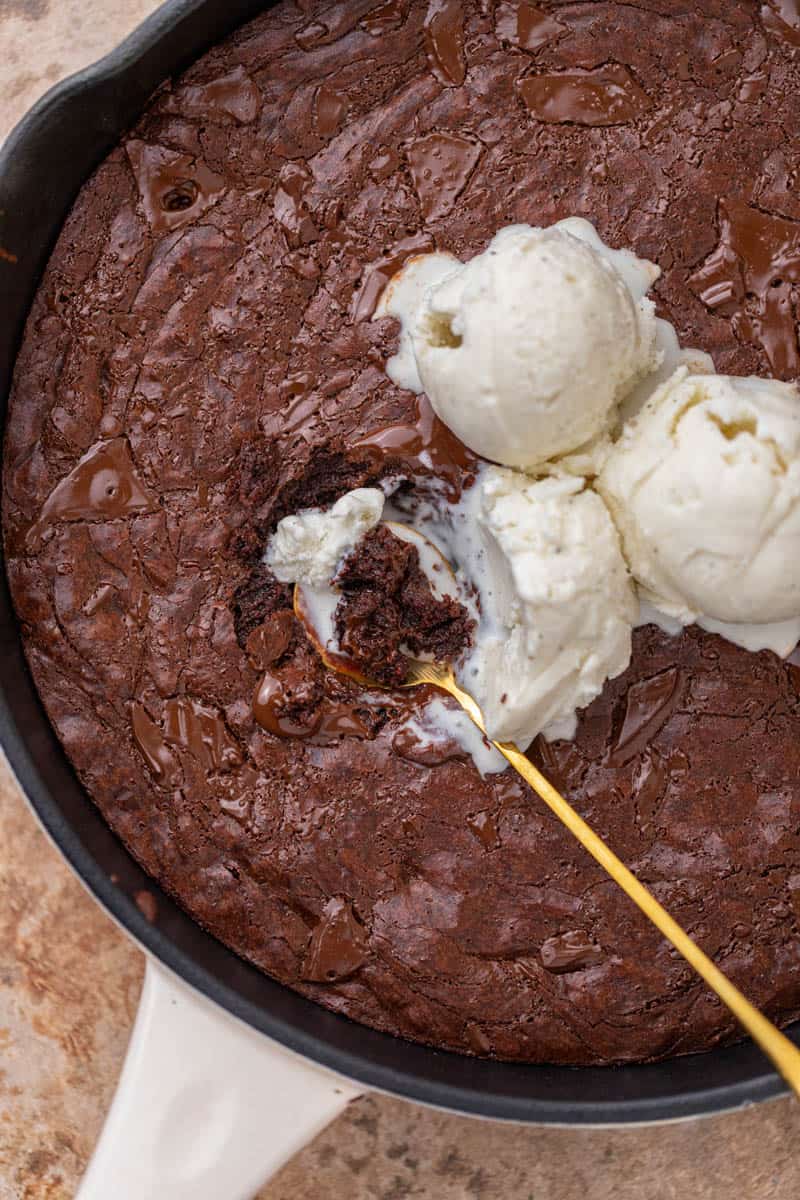 Le meilleur brownie fondant au poêle