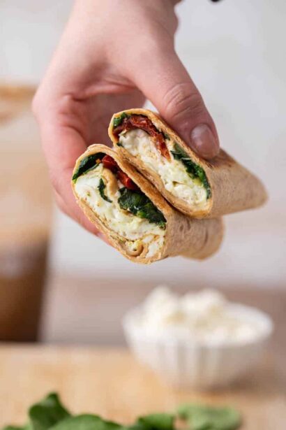 Wrap aux épinards et feta façon Starbucks