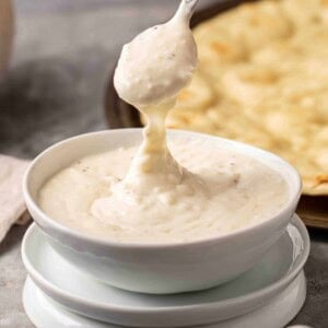Sauce blanche à la pizza au fromage blanc