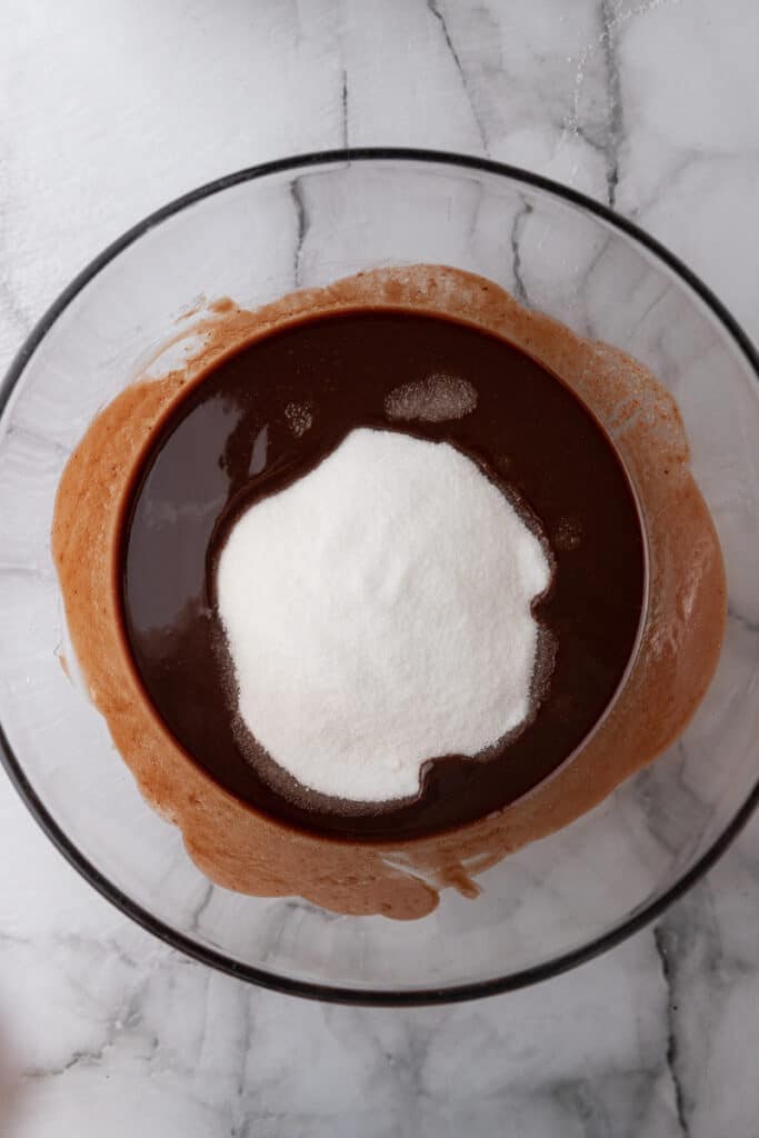 ingrédients non mélangés dans un bol