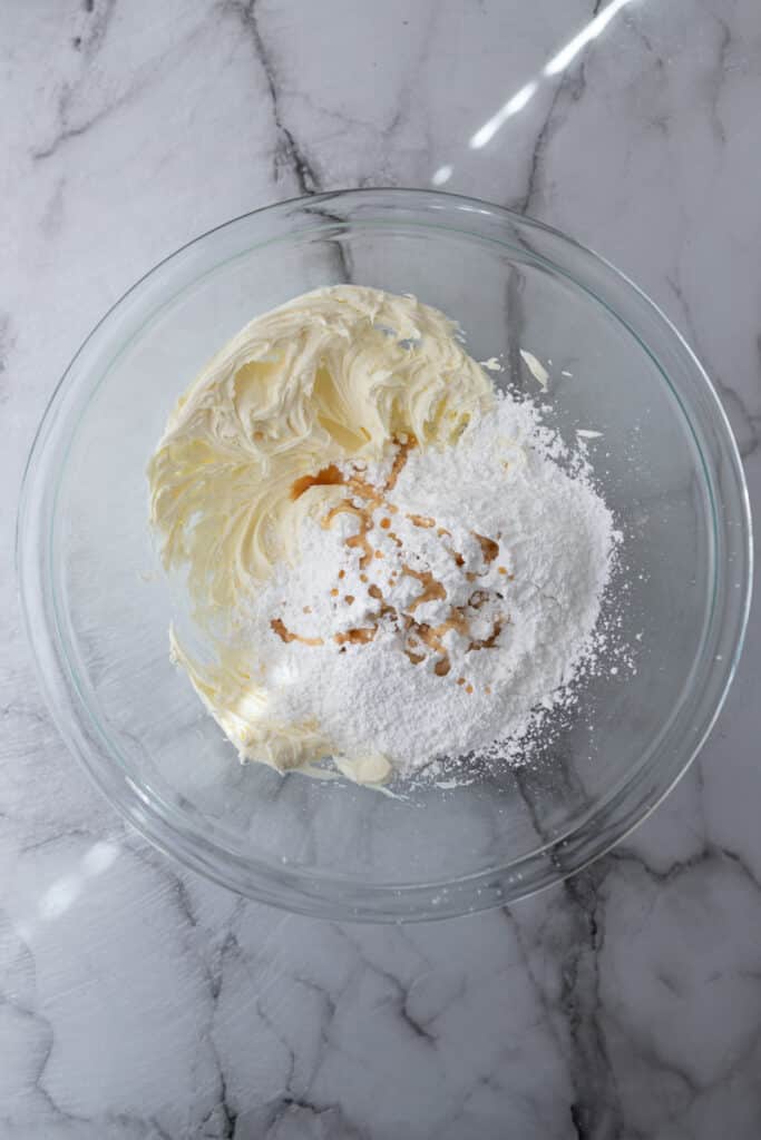 ingrédients non mélangés dans un bol