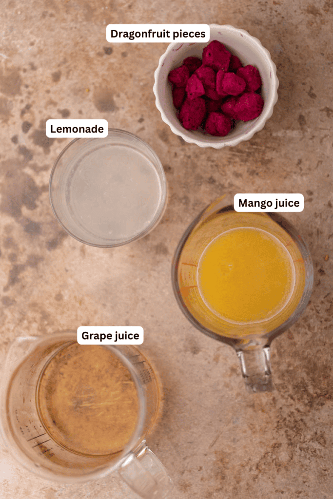 ingrédients sur le comptoir