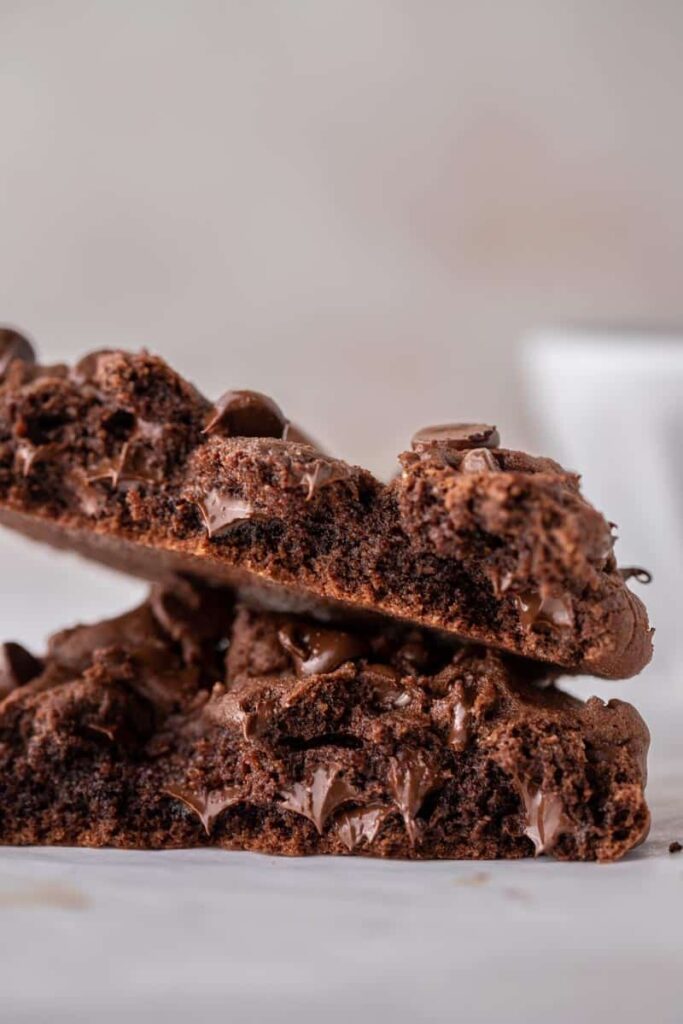 Cookie double chocolat en portion individuelle