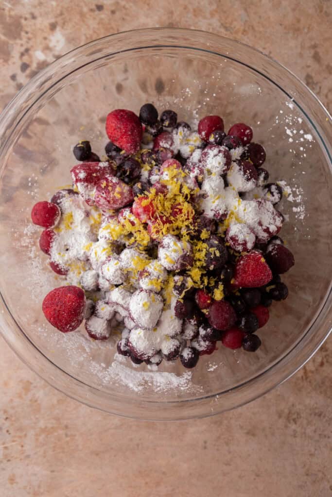 ingrédients non mélangés dans un bol