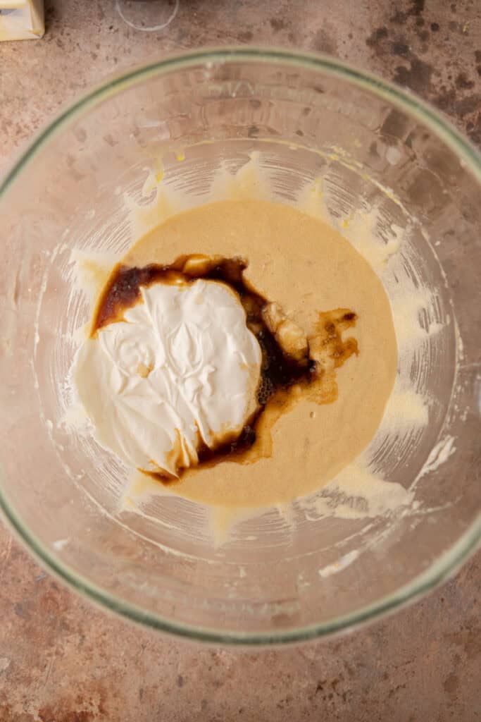 Ingrédients non mélangés dans un bol