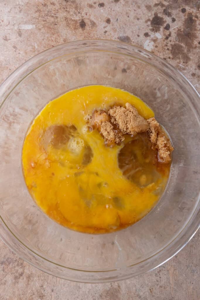 ingrédients non mélangés dans un bol