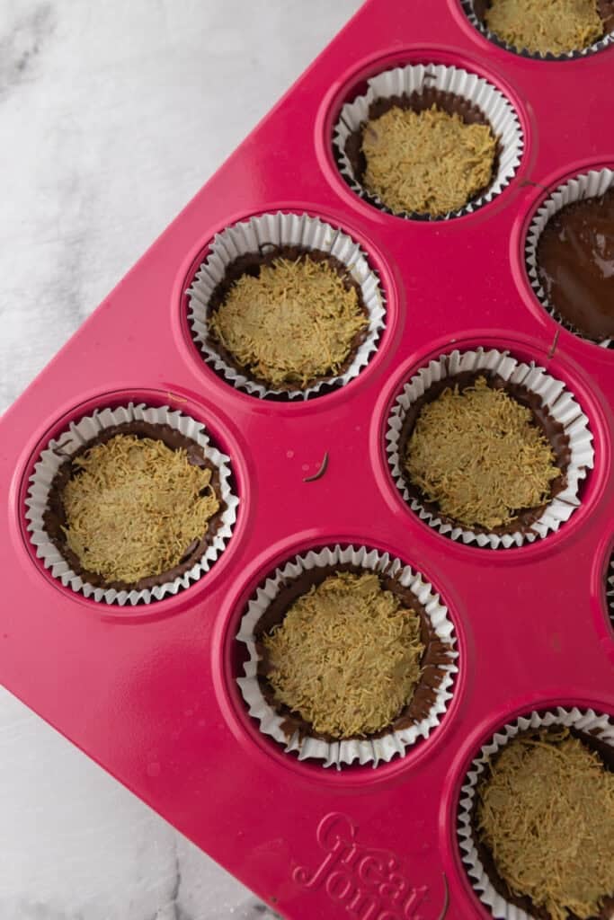 ingrédients dans une caissette