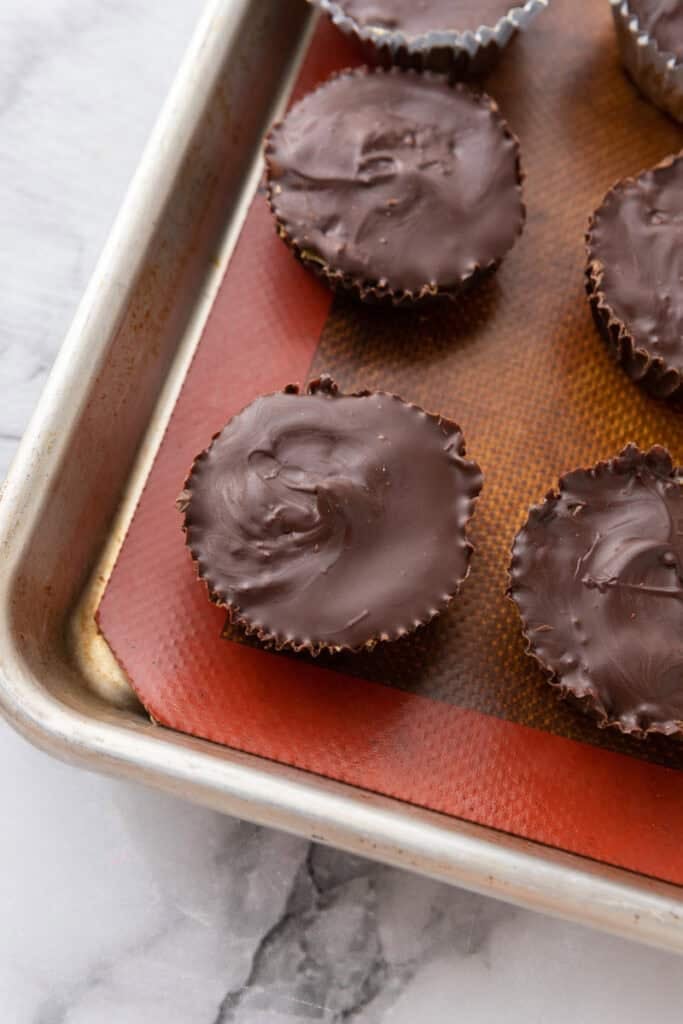 produit fini sur une plaque de cuisson