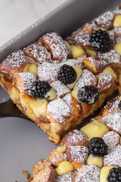 La meilleure recette de casserole de pain perdu aux bretzels